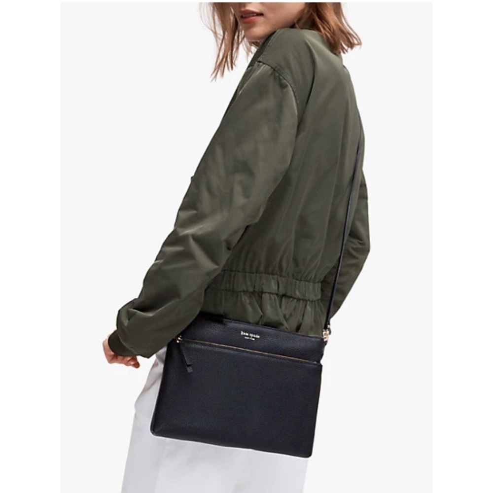 Kate Spade: Black Polly Medium Crossbody